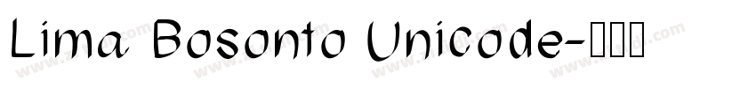 Lima Bosonto Unicode字体转换